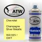 Preview: Chevrolet, Champagne Silver Metallic, WA102V / GWT: 400ml Sprühdose, von ATW Autoteile West.